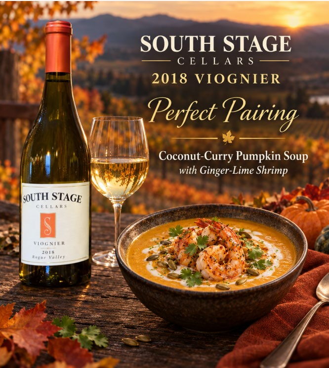 Coconut-Curry Pumpkin Soup with Ginger-Lime Shrimp — Food Pairing