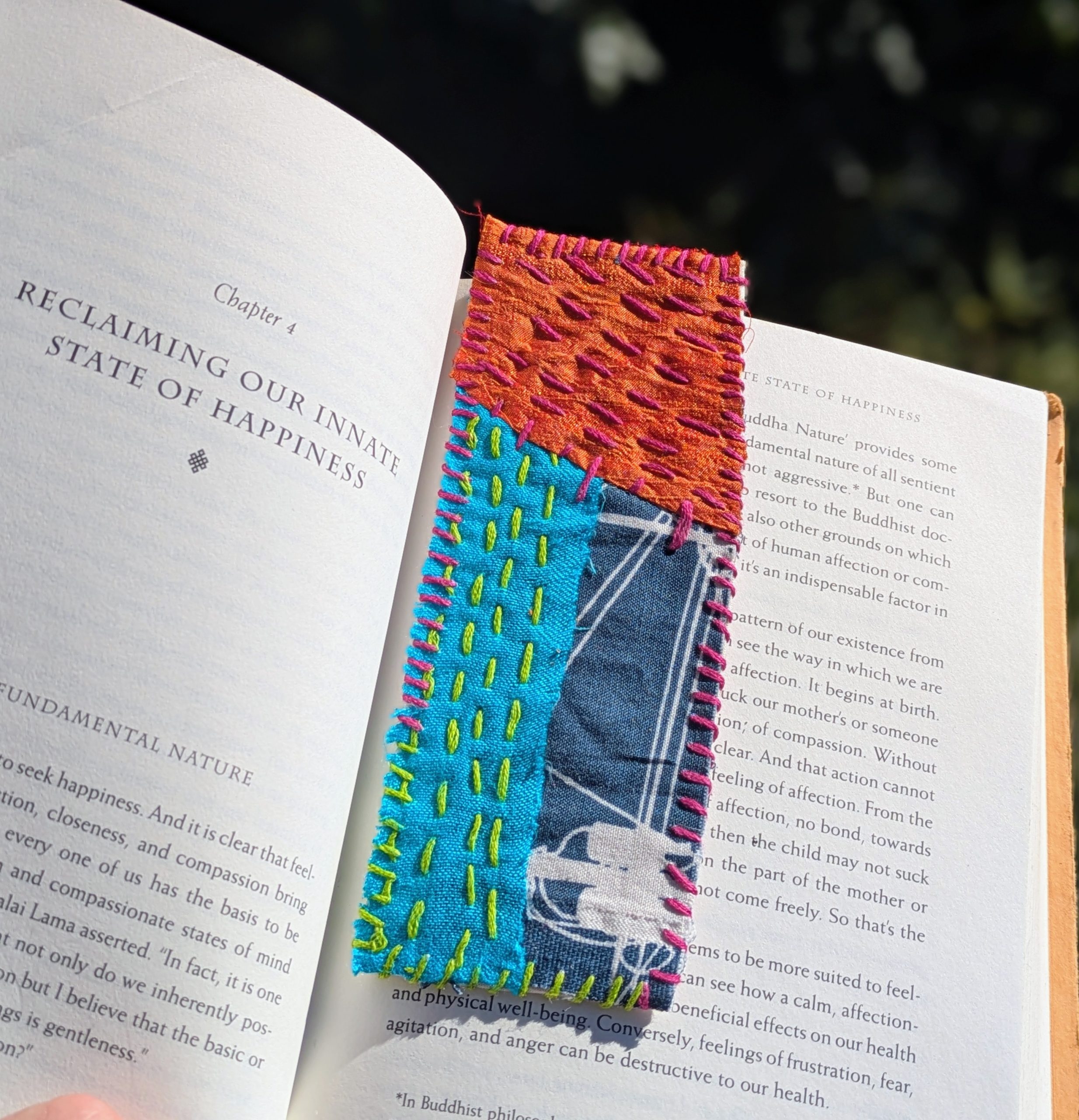 Stitching Art Workshop – Sashiko Bookmark