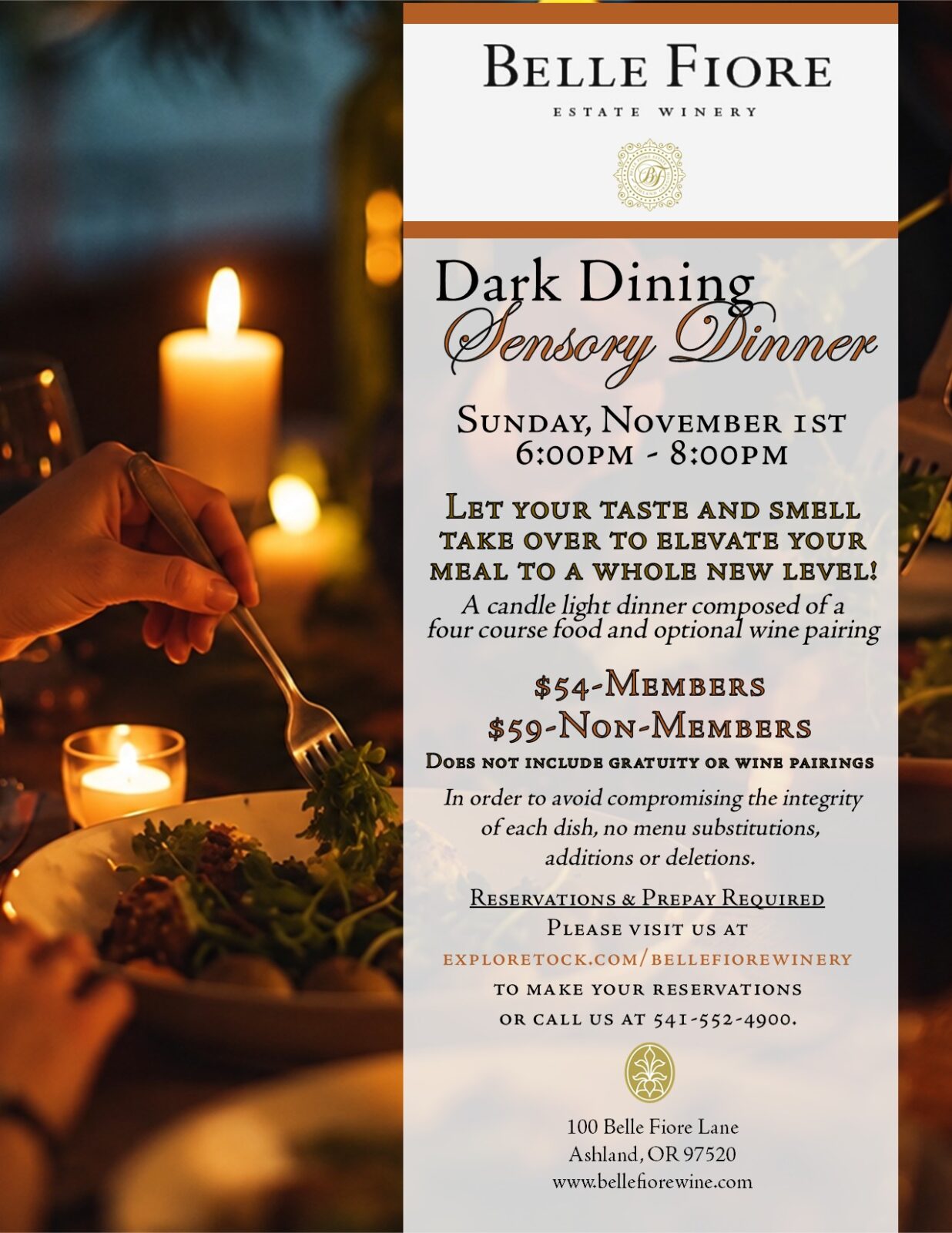 Dark Dining Sensory Dinner